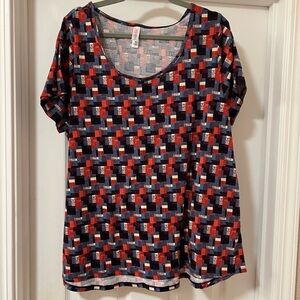 LuLaRoe - Julia 2XL - Geometric Print - Like New